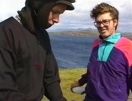 Jon Burgess and Paul Smith with Gruinard Island beyond